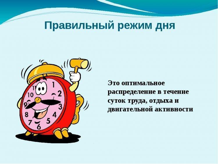 Соблюдение режима дня школьника - залог его успеха!